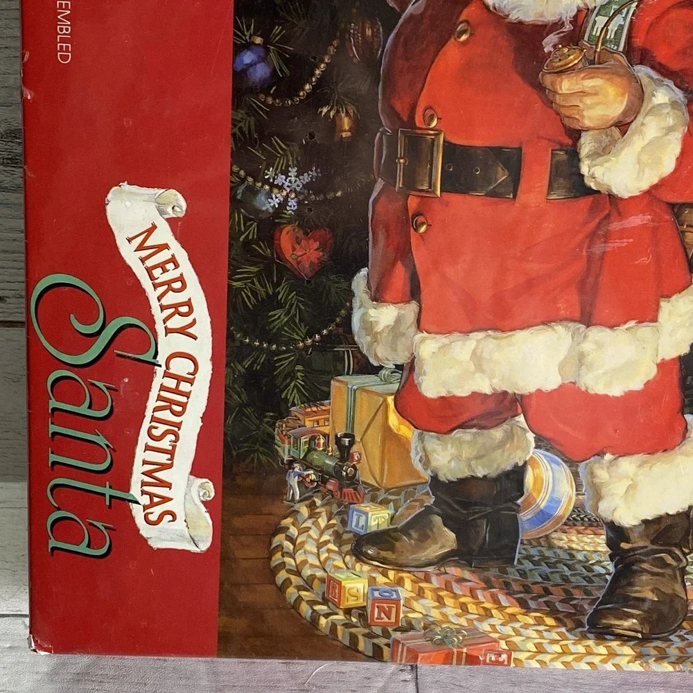 Vintage Springbok 1000 Piece Puzzle Merry Christmas Santa Holiday NEW Sealed